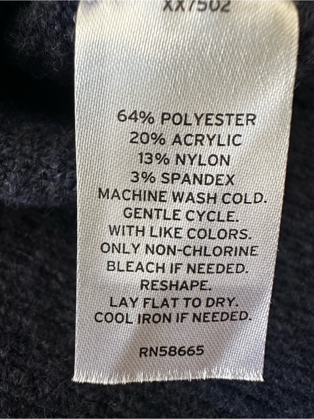 Caslon Nordstrom Fair Isle Crewneck Navy Sweater with Accents size large - Picture 11 of 11